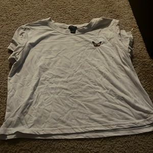 Rue 12 white butterfly shirt